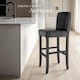 image 7 of Bar Stools with a padded backrest and faux leather cover | Black | black | 41 x 40 x 107 cm | 6