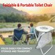 image 7 of Folding Toilet Portable Chair Camping Travel Park Fishing Outdoors Seat