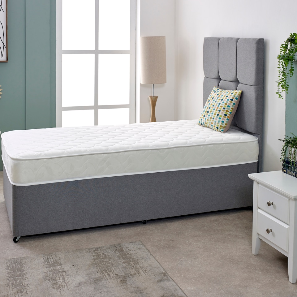 image 1 of Shell Design Hybrid Mattress - 18cm Deep, Soft Feel | White | Single