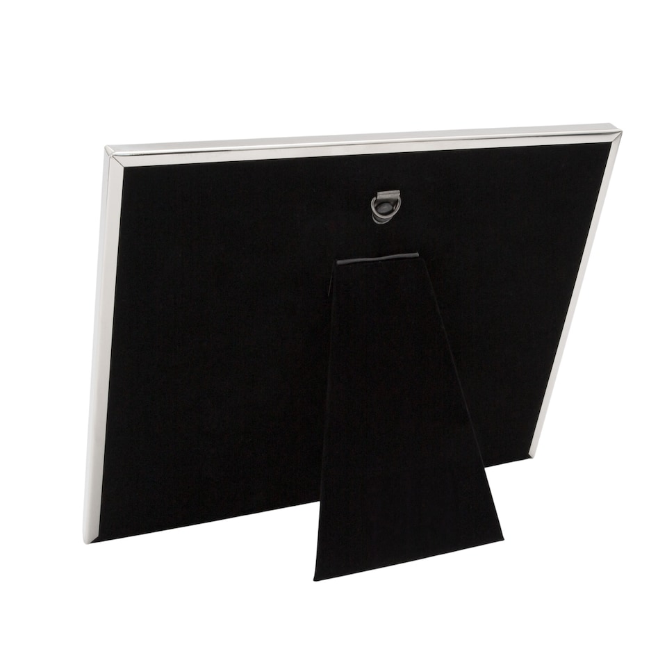 image 1 of 25th Anniversary Picture Frame in Nickel Plating with Diamante Rings | Silver | One Size