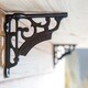 image 6 of Hammer & Tongs Ornate Iron Shelf Bracket - D120mm - Raw