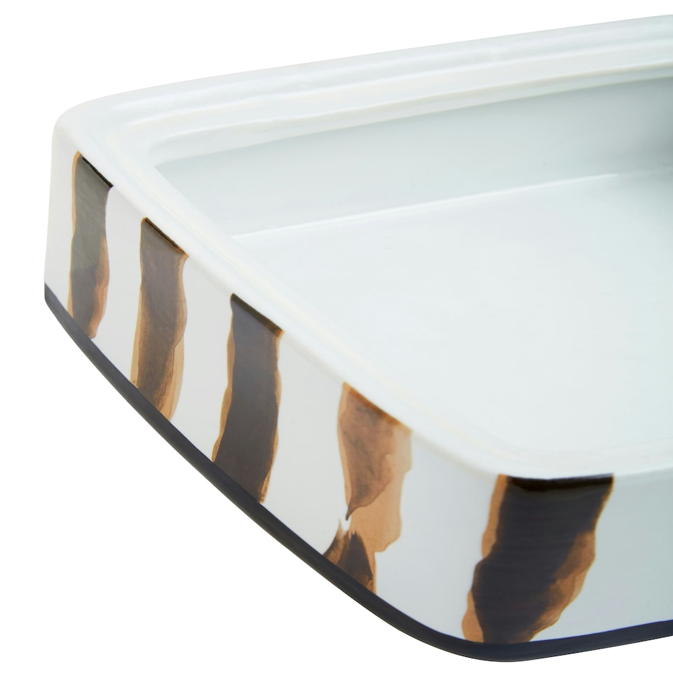 image 1 of Interiors by Premier Small Ceramic Trinket Box Black