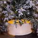 image 5 of St Helens Christmas Treet Skirt Rattan Style, White