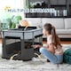 image 4 of PawHut Portable Dog Pen for Puppies, Rabbits, Kittens, Guinea Pigs - Grey