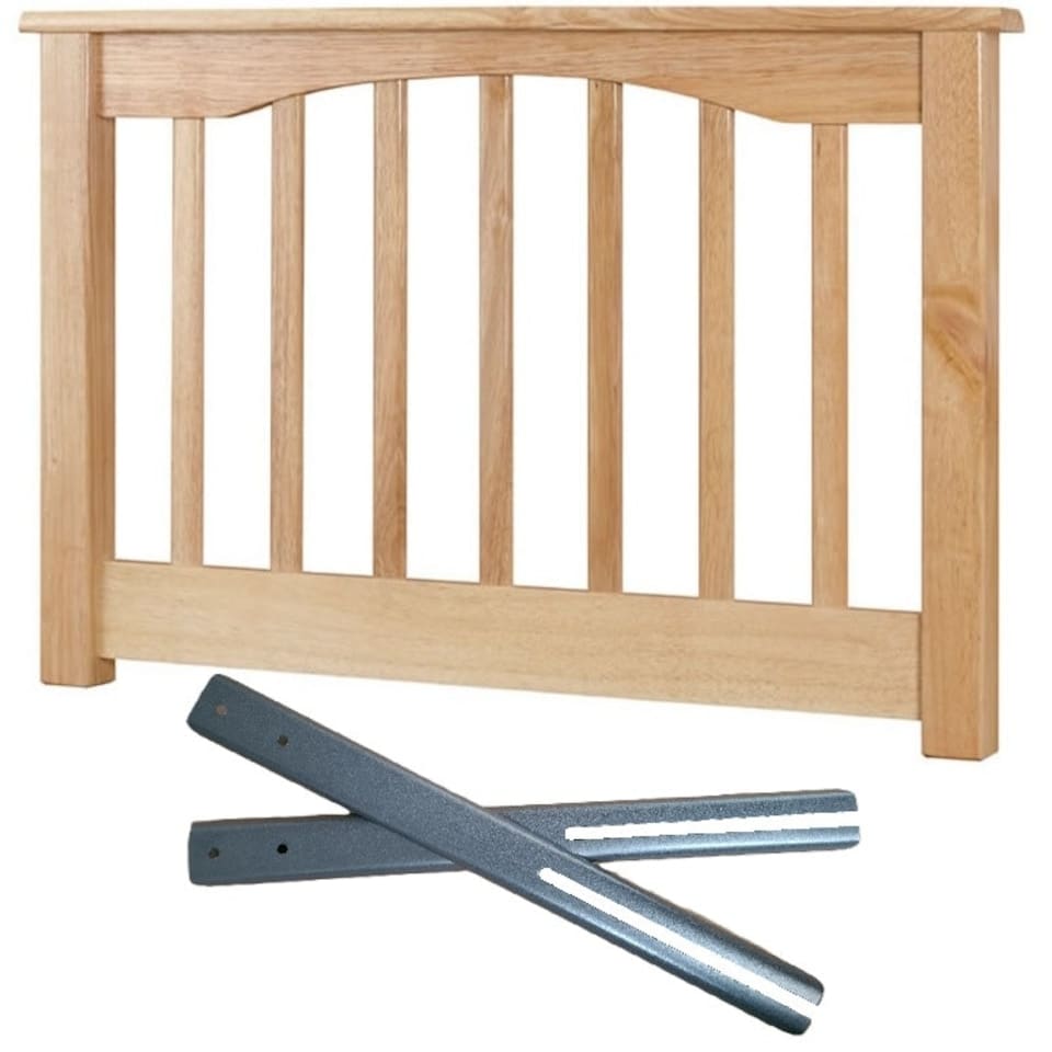 4ft6 Double Beech wood finish solid,chunky headboard bed head end board. N/A | 4ft6 Double