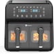 image 1 of PureMate 9 Litre Digital Dual Air Fryer - Black