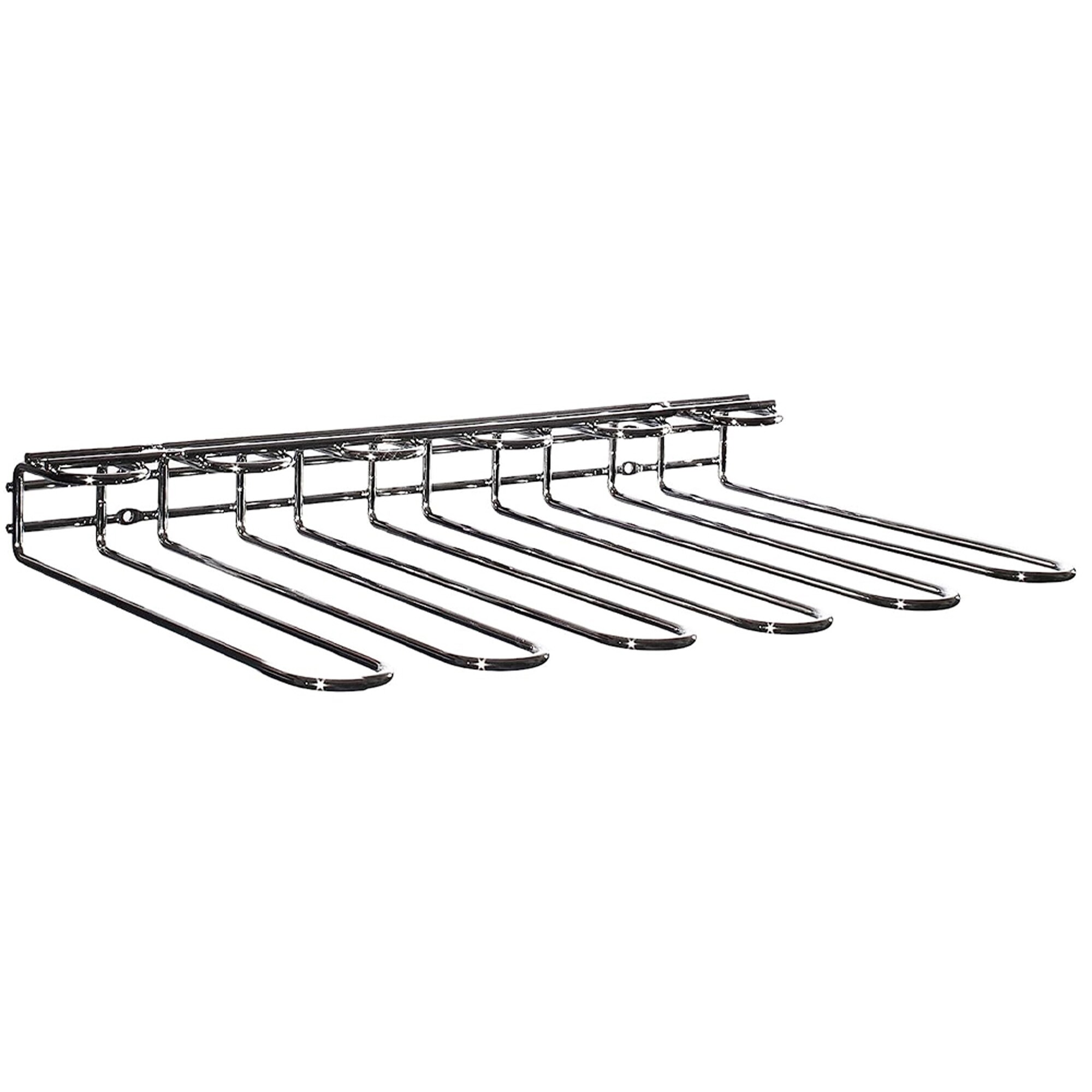 Bar Originale Wall Mounted Glass Rack 5 Sections, Silver
