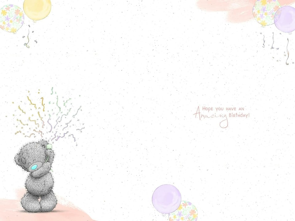 image 1 of Bear Carrying Cake Birthday Card