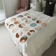 image 4 of Round texture and floral icons in pastel colours (Blanket)