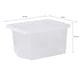 image 10 of Wham Crystal 5 x 28L Stackable Plastic Storage Boxes with Lids Pink