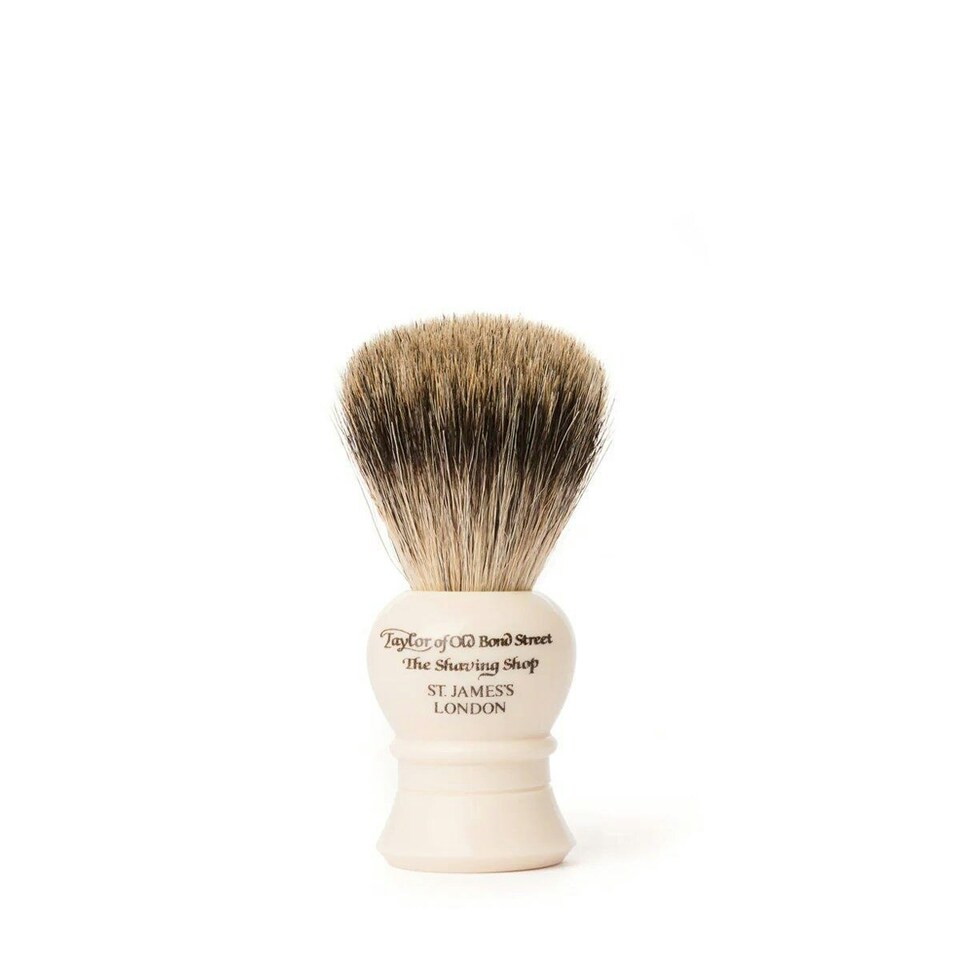 Taylor of Old Bond Street Pure Badger Imit Ivory Travel Shaving Brush