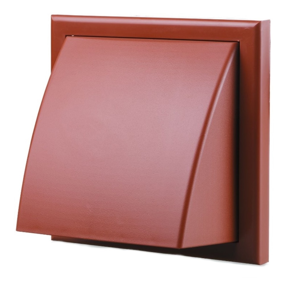 Blauberg DECOR155X155-100HKTR Cowled Grille with Damper 100mm/4" (Terracotta)