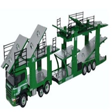 Oxford Diecast Scania P Car Transporter Woodside Motorfreight Ltd