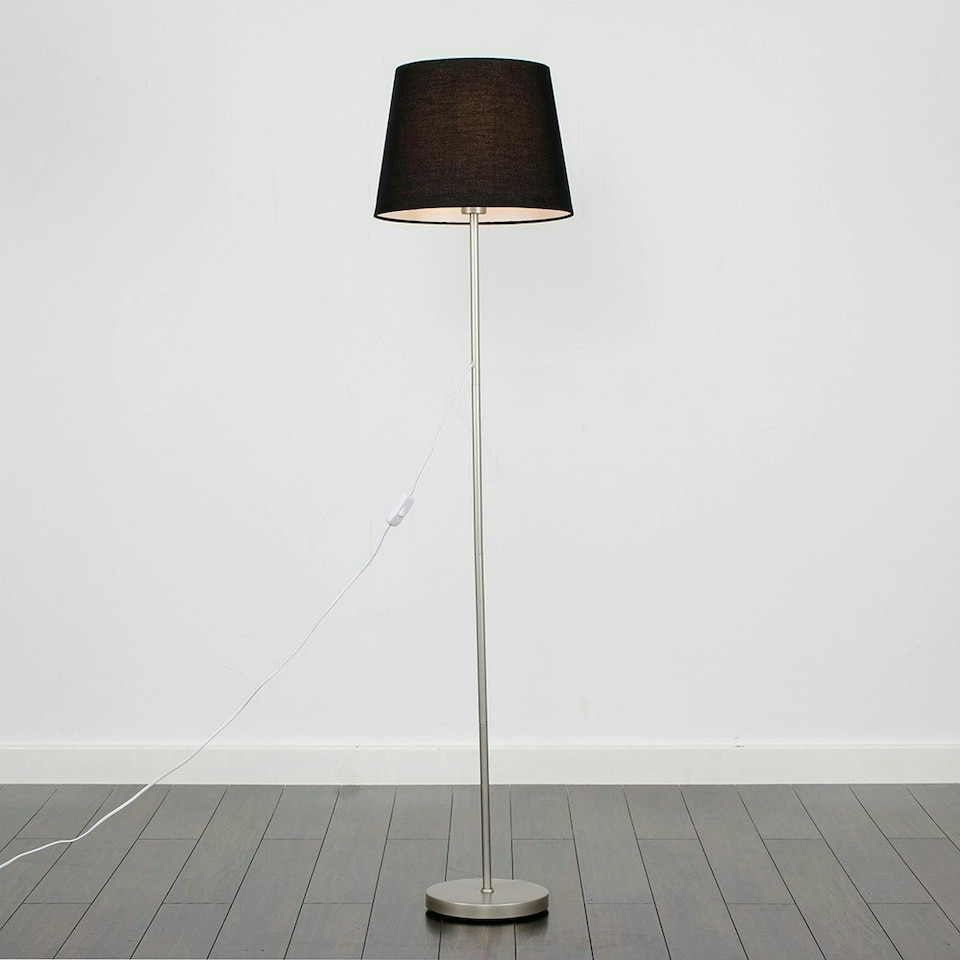 image 1 of ValueLights Pair of Charlie Chrome Table Lamp Pink Shade
