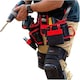image 8 of SPARES2GO 20 Pocket Double Tool Belt Heavy Duty Joiners Carpenter Builders Nails Pouch