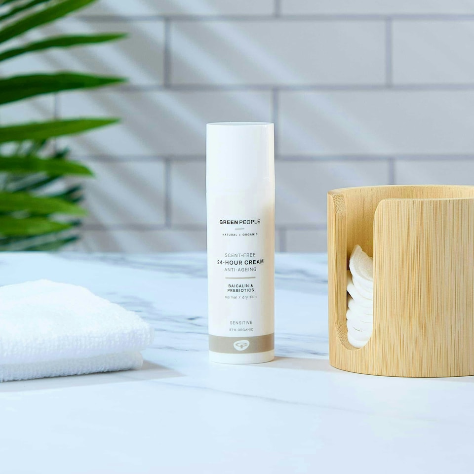 image 1 of Green People Scent Free 24 Hour Cream - Day & Night Face Cream for Sensitive Skin - Firming - Vegan & Natural, 50ml