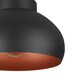 image 4 of EGLO Mogano 2 Ø280 Black/Copper Ceiling Light
