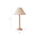 image 8 of ValueLights Bobbles Rose Pink Table Lamp Pink Trim Scallop Shade | Pink