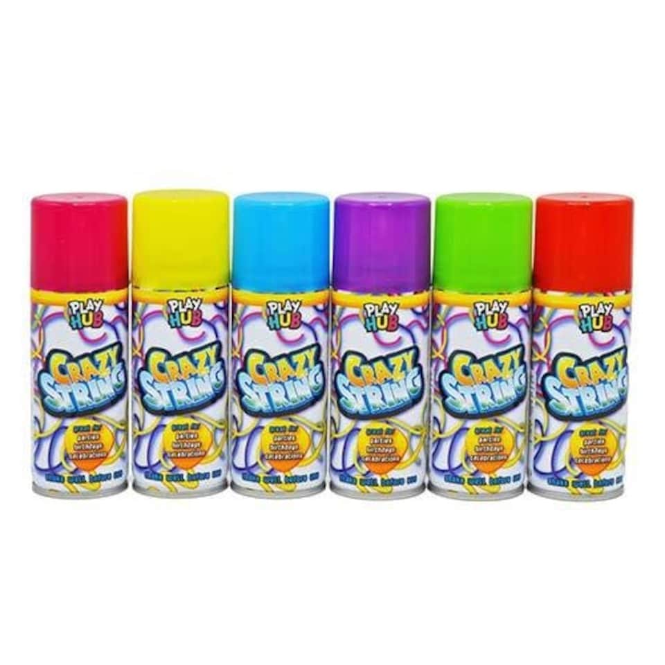 Assorted Crazy Silly String Spray Can 51ml