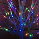 image 3 of 1.8m (6ft) Outdoor Christmas Light Up White Birch Tree with 80 Multicoloured LEDs