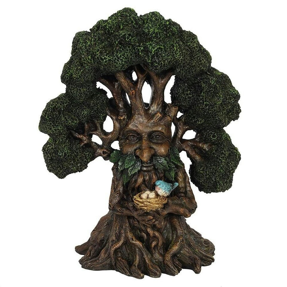 image 1 of Something Different Green Man Ornament - Green/Brown - One Size