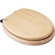 image 4 of Marco Paul Pine Wooden Toilet Seat 18" Brown