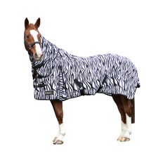 Hy StormX Original Zebra Print Fly Rug - Black/White - 5ft 3in