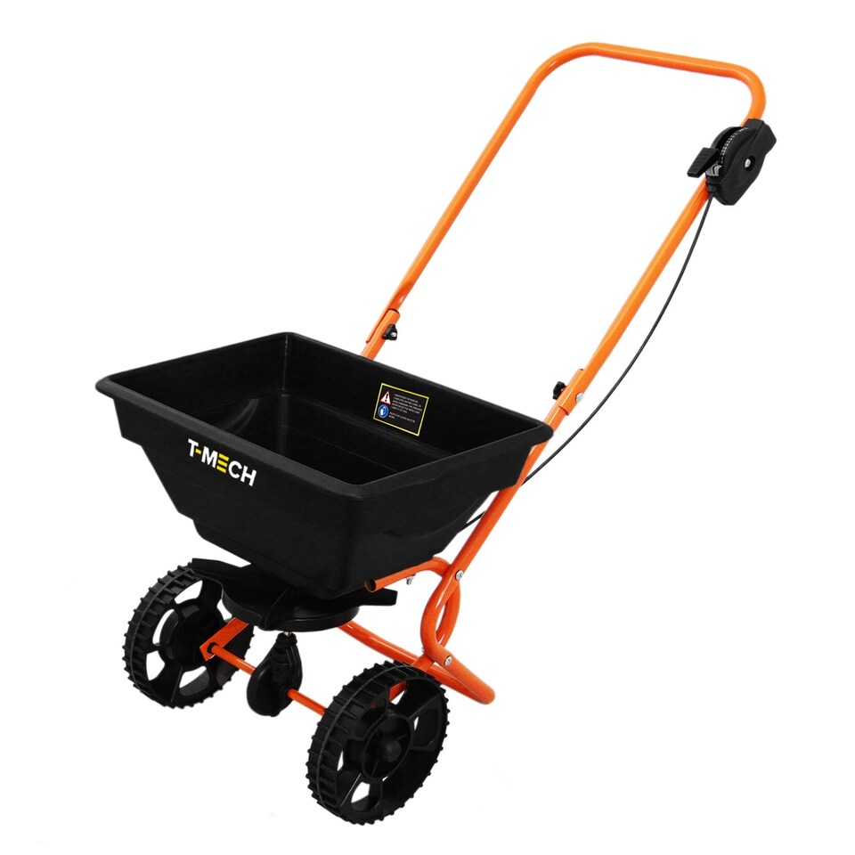 image 1 of Rotary Spreader & 50cm Lawn Leveller - Orange