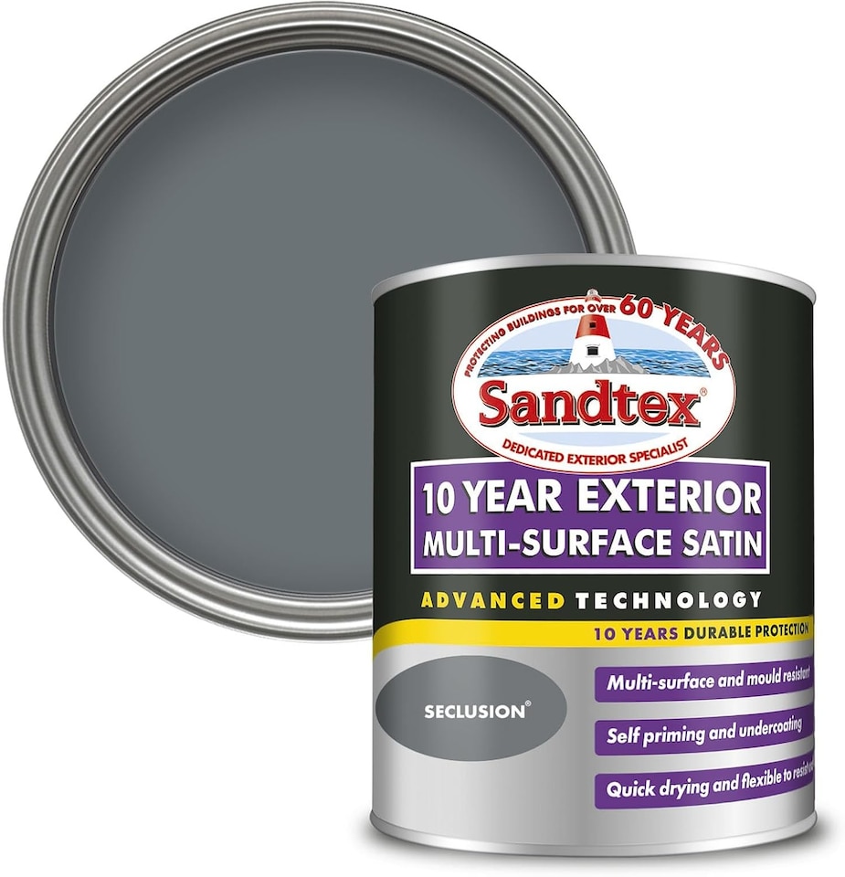 image 1 of Sandtex 10 Year Exterior Satin Paint - Seclusion - 750ml