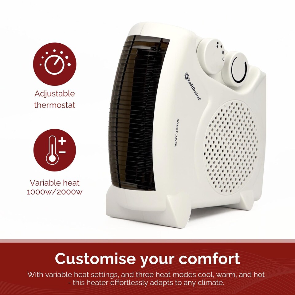 image 1 of Rediffusion Portable Dual Position Fan Heater