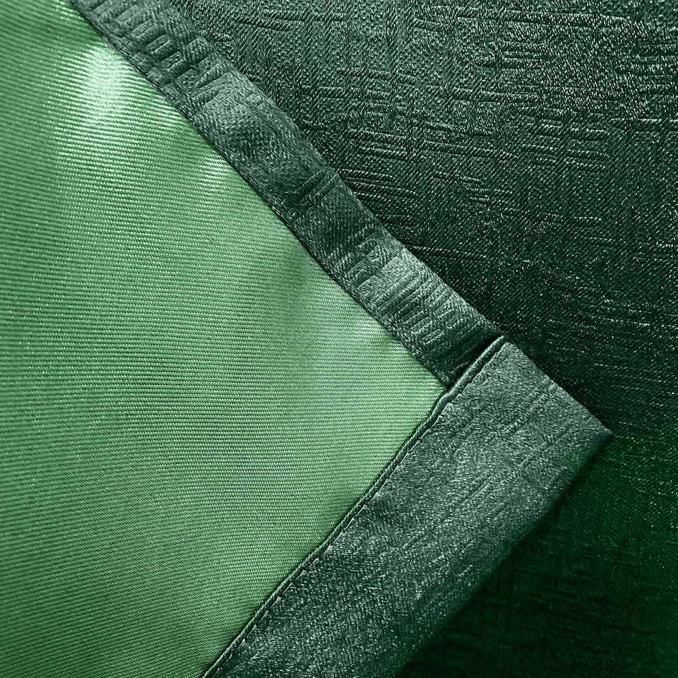 image 1 of Enhanced Living Vogue Green 90 x 54 inch (229x137cm) Eyelet Thermal Noise reducing Dim Out Curtains (PAIR)