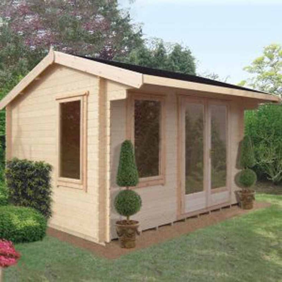 image 1 of Marlborough 28 mm Log Cabin 10 x 12 Feet | Blue