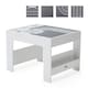 image 1 of Hooga Wooden Activity Table with Storage - 4 City Baseplates & Chalkboard Grey