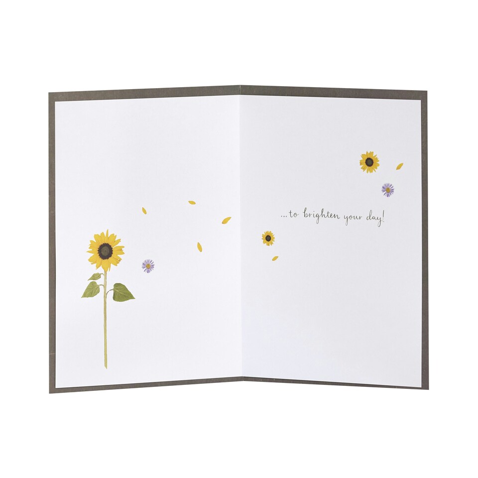 image 1 of Open Card - Sending You Sunshine - Sunflower