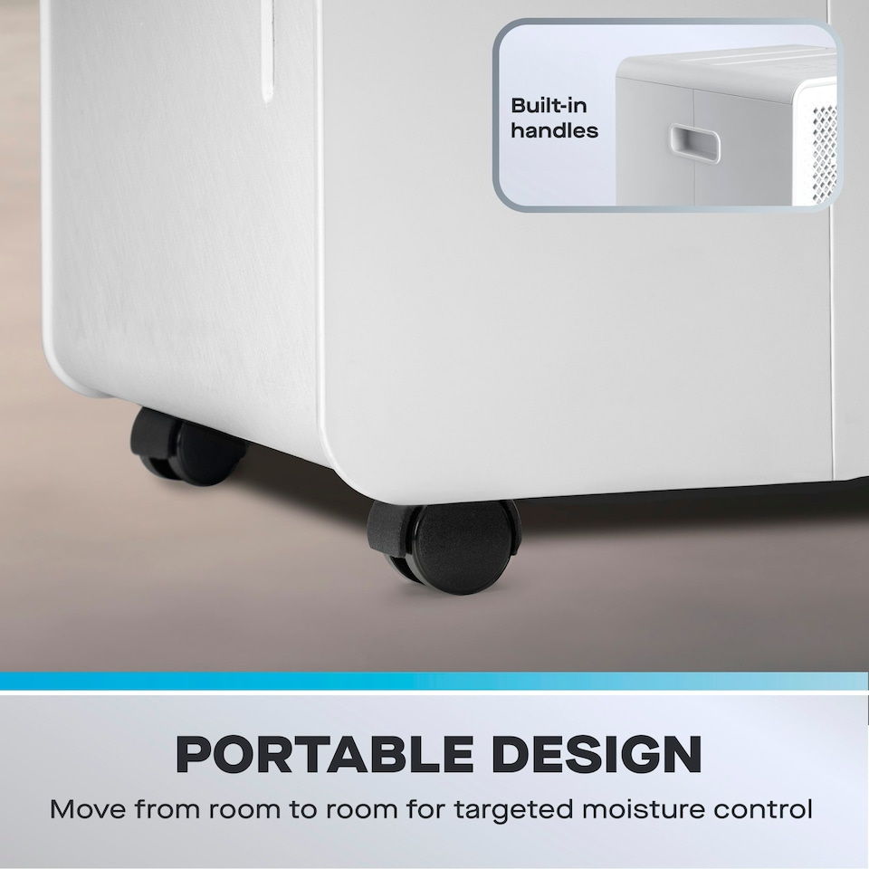 image 1 of Daewoo 20L Dehumidifier with Laundry & Quiet Modes, Air Purifier, 4L Tank