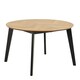 image 1 of Georgetown Round Dining Table in Oak & Black