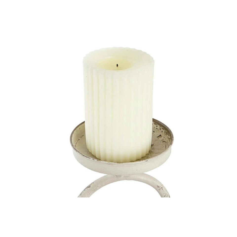 image 1 of Candleholder DKD Home Decor 24 x 13 x 34 cm Metal White N/A