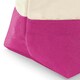 image 2 of Westford Mill Dipped Base Canvas Accessory Bag - Natural/True Pink - L