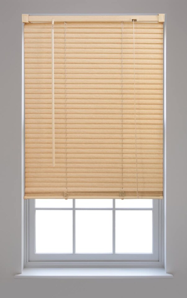 image 1 of FURNISHED Modern PVC Venetian Blinds Durable Window Blinds for Homes and Offices | Cream | Natural | (W) 55cm x (L) 150cm