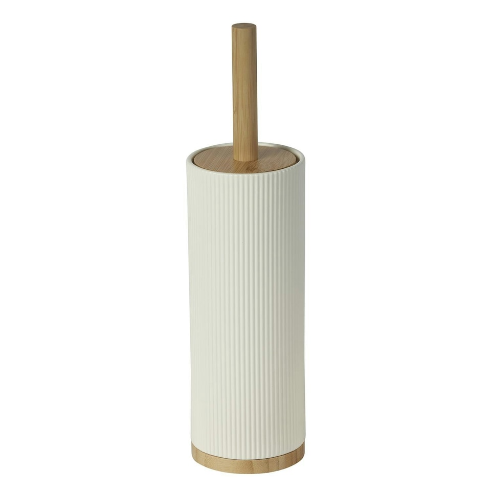 image 1 of Showerdrape Bondi Cream Toilet Brush & Holder