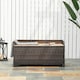 image 6 of Outsunny Rattan Outdoor Storage Bench with Aluminium Frame, Mixed Brown