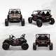 image 9 of AIYAPLAY Kids Ride on Car, 12V Battery Powered Electric Truck with Remote Control, 4 Suspension Wheels, Horn, Lights, Music, USB, for Ages 3-5 Years, Black
