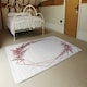 image 3 of Pink Flower And Geometric Shapes (Rug) Pink | XL: 160x230cm