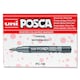 image 3 of Silver Uni Posca Pc-1M 0.7mm Bullet Tip Permanent Marker