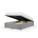 image 1 of Silver Plush Velvet Ottoman Base Single N/A