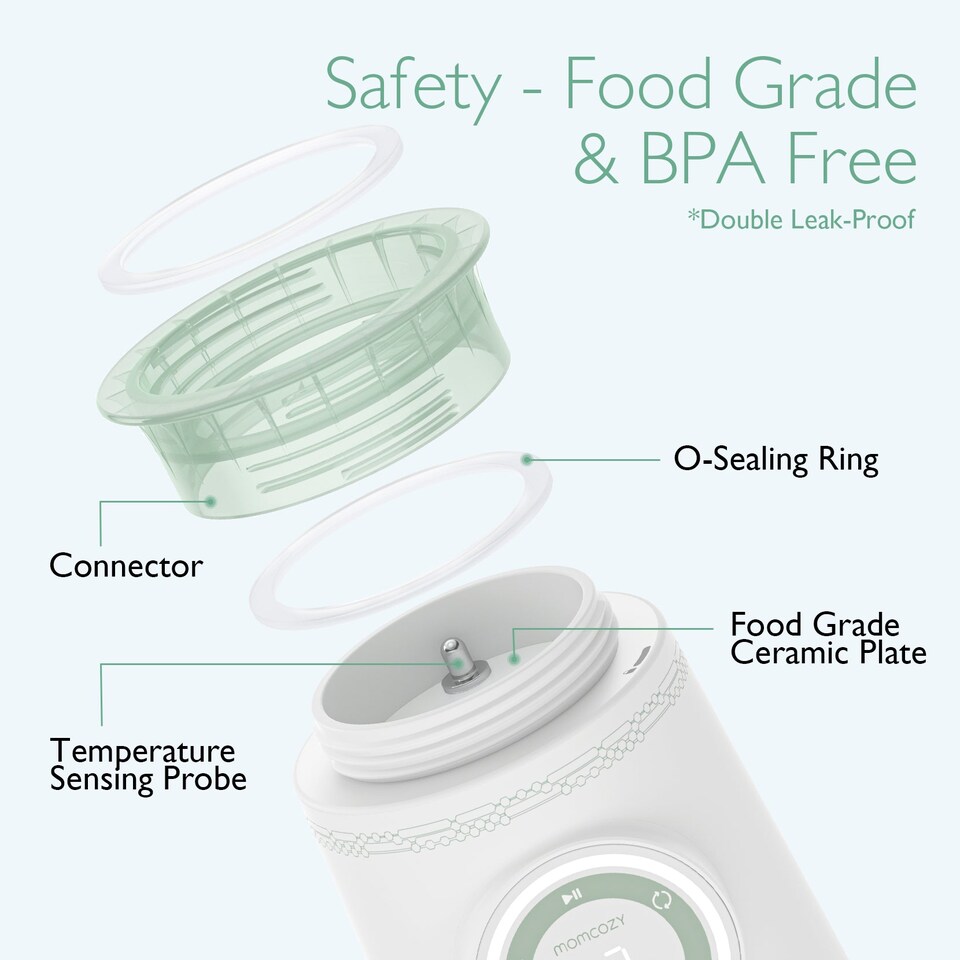 image 1 of Momcozy MW03 Portable Bottle Warmer