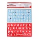image 6 of Pack of 2 Transparent Plastic Uppercase Lowercase Stencil Ruler Set
