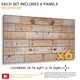 image 2 of NOVECRAFTO Faux Wood Wall Panels – 6 PVC Sheets, Covers 2.76 sqm (29.76 sq ft), 96x48cm Each – Natural Oak Wood Effect Cladding, Moisture Resistant