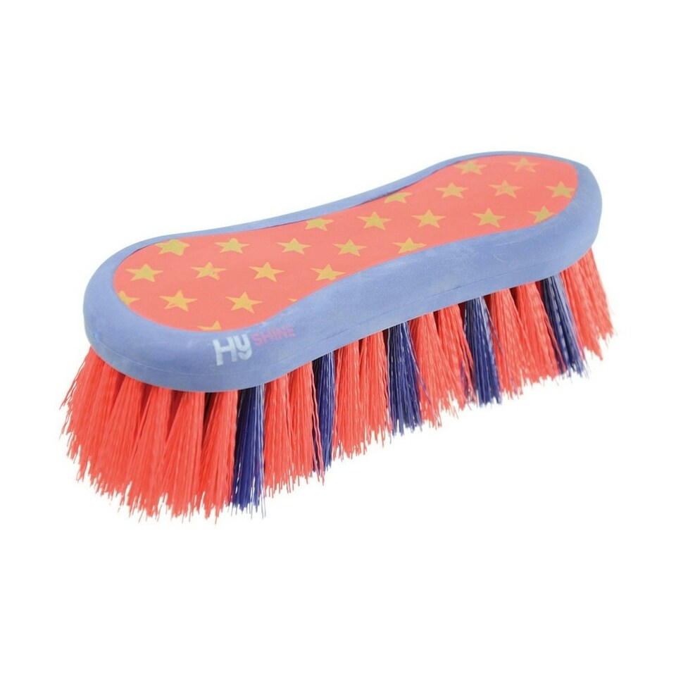 HySHINE Star Easy Grip Dandy Brush - Navy/Red - One Size