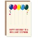 image 1 of Step Mum Fun Colourful Cheerful Pink Yellow Her Step Mum Birthday Card